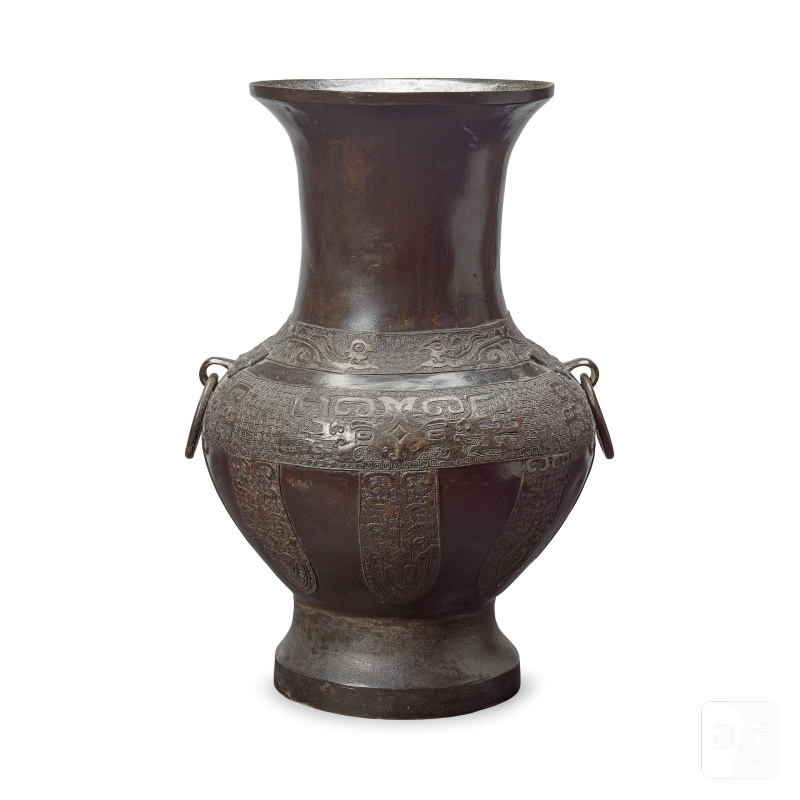 明 銅壺 | A LARGE BRONZE VASE, HU